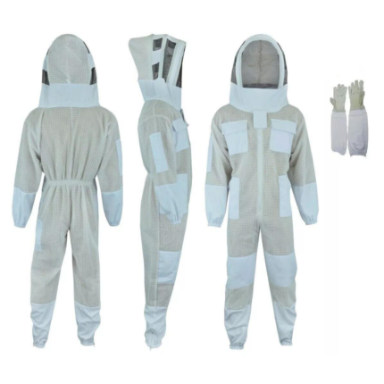 3 Layer Mesh Ventilated Beekeeper/Beekeeping Suit - Fencing Veil