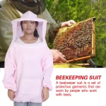 (Pink)Professional Beekeeping Protective Jacket Suit Bee Keeping Beekeeper/